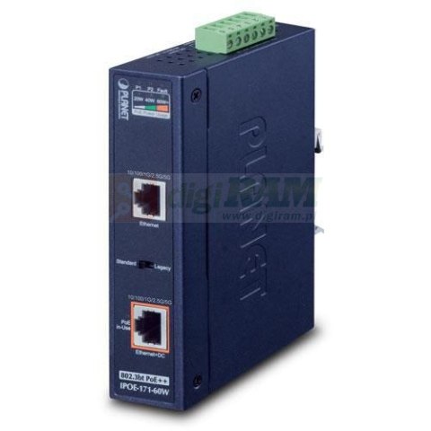 Planet IPOE-171-60W IP30, Industrial Single-Port