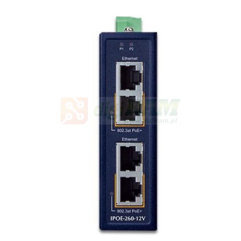Planet IPOE-260-12V Industrial 2-port 10/100/1000T
