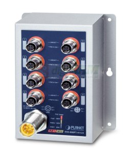 Planet ISW-808PT-M12A IP50 Ind 8-P 10/100TX M12