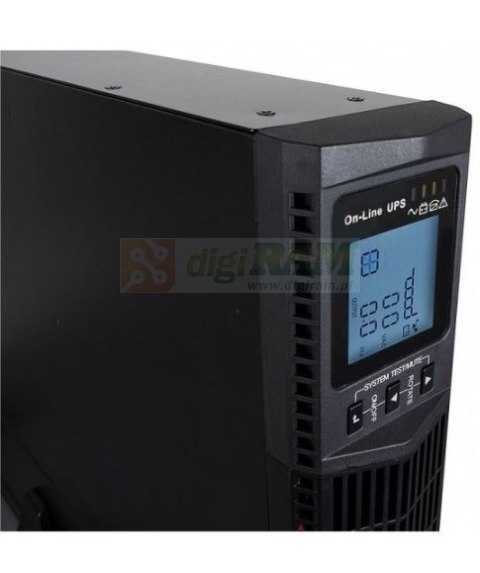 Zasilacz UPS do szafy rack RTII 3000VA 2700W z wyświetlaczem LCD