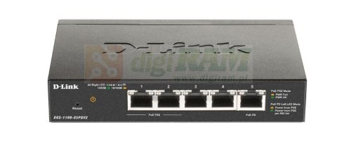 Przełącznik Smart DGS-1100-05PDV2 5xGE (2xPoE)