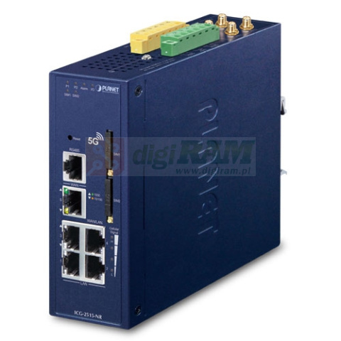 Planet ICG-2515-NR Przemysłowa brama komórkowa 5G NR z 5 portami 10/100/1000T
