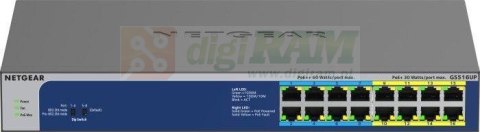 Przełączni GS516UP Switch Unmanaged 8xGE PoE+ 8xGE PoE++