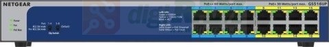 Przełączni GS516UP Switch Unmanaged 8xGE PoE+ 8xGE PoE++