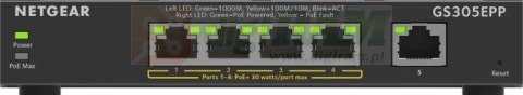 Przełącznik GS305EPP switch unmanaged 5GE (4xPoE+)