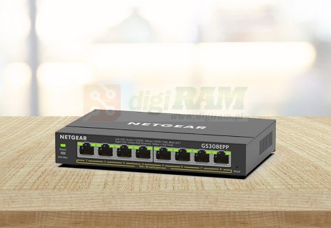 Przełącznik Switch GS308EPP 8xGE PoE+