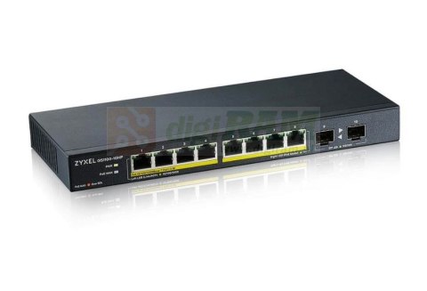 Przełącznik GS1100-10HP-EU0102F 120W PoE 8xGigabit 2xFiber Uplilk Switch