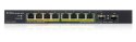 Przełącznik GS1100-10HP-EU0102F 120W PoE 8xGigabit 2xFiber Uplilk Switch