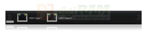 Karta wyjściowa 2 x HDBaseT™ CSC — 4K HDR do 70m