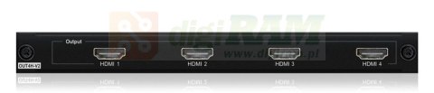 Karta wyjściowa 4 x HDMI 2.0 — 18 Gb/s