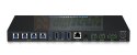 Matryca 4x4 USB KVM obsługująca transfer danych USB 3.0 z szybkością do 5Gbps, 4x konfigurowalne GPIO, panel przedni, sterowanie