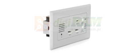 Nadajnik ścienny HDBaseT™ - HDMI, USB-C i RS-232 / IR do 70m (4K do 40m)
