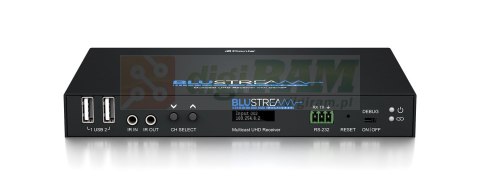 Odbiornik wideo IP Multicast UHD przez sieć 1 Gb, wbudowany skaler wideo, tryb ściany wideo z Dante