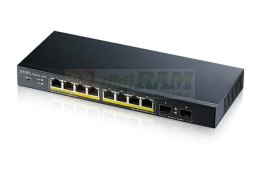 Przełącznik GS1900-10HP v2 8port L2 PoE 2xSFP 70W 802.3at