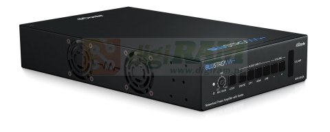 Sieciowy wzmacniacz mocy z Dante, HDMI ARC, optyczny S/PDIF, wejście mikrofonowe z zasilaniem Phantom 48V, DSP. PoE++