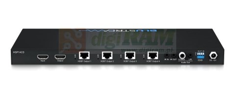 Splitter 1:4 HDBaseT™ CSC — 70m (4K 60Hz 4:4:4 do 40m)