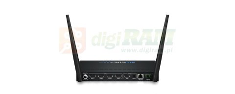 Zaawansowany bezprzewodowy przełącznik prezentacji wieloformatowych obsługujący Miracast® i AirPlay. 4 x HDMI, 1 x wyjście HDMI,