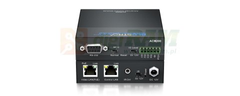 Zaawansowany moduł sterowania Multicast do sterowania TCP/IP, RS-232 i IR systemów Blustream Multicast z graficznym interfejsem 