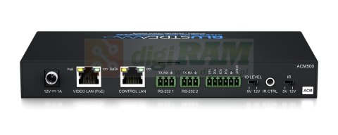 Zaawansowany moduł sterowania Multicast do sterowania TCP/IP, RS-232 i IR systemów multicast Blustream SDVoE 10GbE z interfejsem