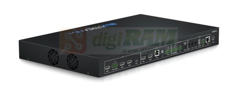 Zaawansowany przełącznik prezentacji 4x2 w wielu formatach — 3 x HDMI, 1 x wejścia USB-C / 2 x HDMI, 1 x wyjście HDBaseT™