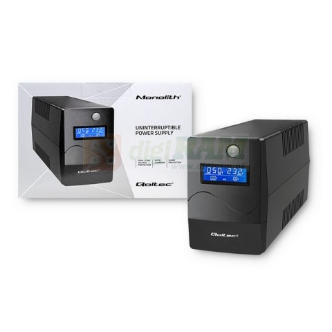 Zasilacz awaryjny UPS | Monolith | 650VA | 360W | LCD | USB | RJ45