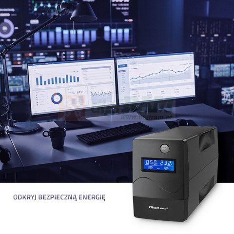 Zasilacz awaryjny UPS | Monolith | 850VA | 480W | LCD | USB | RJ45