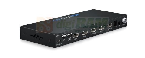 4-drożny rozdzielacz 4K HDMI 2.0 HDCP 2.2 z inteligentnym skalowaniem, przerwaniem dźwięku i zarządzaniem EDID