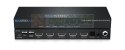 4-drożny rozdzielacz 4K HDMI 2.0 HDCP 2.2 z inteligentnym skalowaniem, przerwaniem dźwięku i zarządzaniem EDID