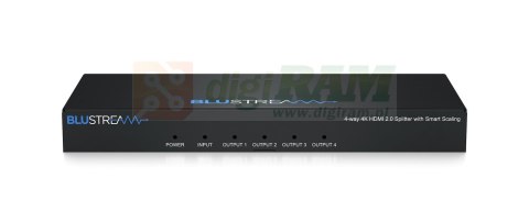 4-drożny rozdzielacz 4K HDMI 2.0 HDCP 2.2 z inteligentnym skalowaniem, przerwaniem dźwięku i zarządzaniem EDID