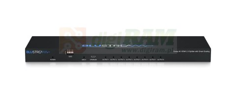 8-drożny rozdzielacz 4K HDMI 2.0 HDCP 2.2 z inteligentnym skalowaniem, przerwaniem dźwięku i zarządzaniem EDID