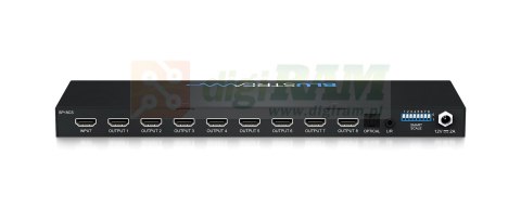 8-drożny rozdzielacz 4K HDMI 2.0 HDCP 2.2 z inteligentnym skalowaniem, przerwaniem dźwięku i zarządzaniem EDID