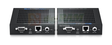 Zestaw HDBaseT™ Extender — 100m (4K do 70m), przełączalne wejścia HDMI/VGA, dwukierunkowy IR, dwukierunkowy PoC