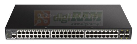 Przełącznik DGS-1250-52XMP 48GE PoE+ 4SFP+