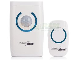 Dzwonek bezprzewodowy GreenBlue GB110 4w1 36 melodii 150m - dzwonek, alarm, czujnik ruchu, latarka