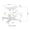 Uchwyt do projektora sufitowy CL25-530BL1
