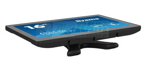 Monitor 15.6 cali T1624MSC-B1 IPS,poj.10pkt.450cd,24/7,media player,6H