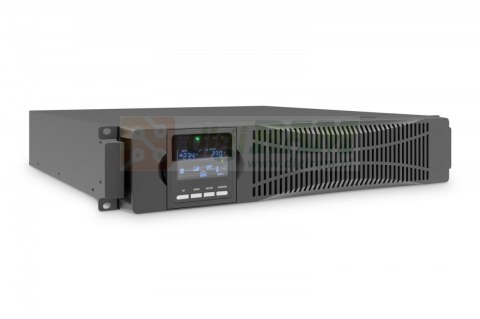 Zasilacz awaryjny UPS Online Rack 19" LCD, 3000VA/3000W, 6x12V/9Ah, 8xC13, 1xC19, USB, RS232, RJ45
