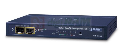 Planet GSD-1002M IPv4/IPv6 Managed 8-Port