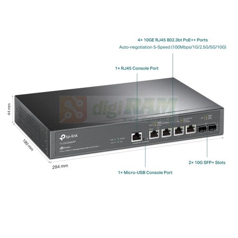 Przełącznik SX3206HPP 6x10GE (4xPoE++)