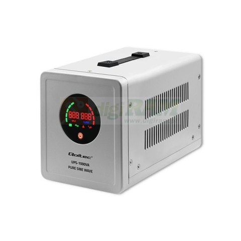 Zasilacz awaryjny Pure Sine Wave UPS | 1000VA | 700W | Szary