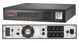 Zasilacz awaryjny UPS Lestar OtRT- 825 800VA/640W PF 0,8 Sinus LCD RT 2x7Ah 8xIEC USB RS RJ-45 w/1A charger
