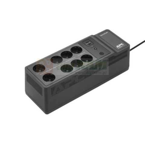 Zasilacz BE850G2-GR 850VA, 230V, porty ładowania USB typu C i A, 8 gniazd Schuko CEE 7 (2 przepięcia)
