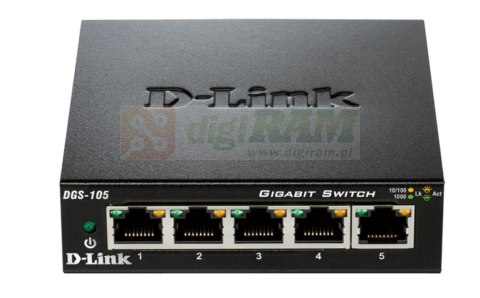 Przełącznik DGS-105 5-portowy 10/100/1000