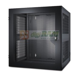 NetShelter WX 13U w/Threaded Hole Vertical Mounting Rail Vented Front Door Black