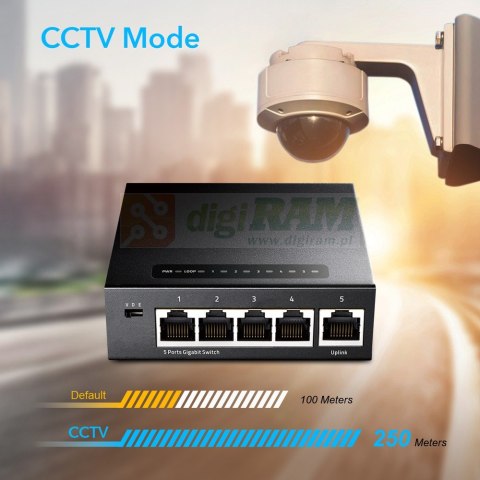 Przełącznik GS105 5xGE metalowa obudowa