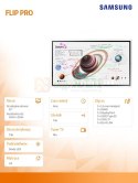 Monitor profesjonalny WM55B FLIP PRO 55 cali Dotykowy 16h/7 350(cd/m2) 3840x2160 (UHD) Flip App USB-C Wi-Fi/BT 3 lata d2d (LH55