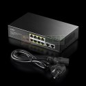 Przełącznik FS1010PG 8xFE PoE+ 120W 2xGigabit Uplink