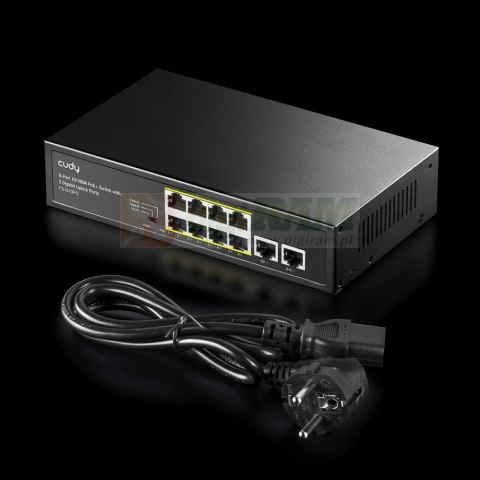 Przełącznik FS1010PG 8xFE PoE+ 120W 2xGigabit Uplink
