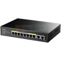 Przełącznik GS1010PE 8xGE PoE+ 120W 2xGb Uplink