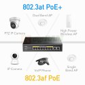 Przełącznik GS1010PE 8xGE PoE+ 120W 2xGb Uplink